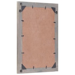 Miroir de salle de bain avec miroir Gris 70 x 50 x 2,5 cm 624351624351