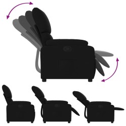 Fauteuil inclinable en tissu noir 624355624355