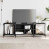 Meuble TV noir 153x37x50 cm bois d'ingénierie 624362624362