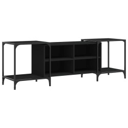 Meuble TV noir 153x37x50 cm bois d'ingénierie 624362624362