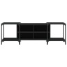 Meuble TV noir 153x37x50 cm bois d'ingénierie 624362624362
