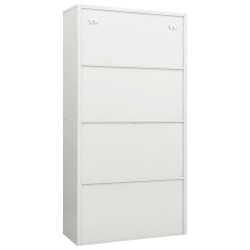 Armoire à casiers Blanc 90x40x180 cm Acier 624363624363