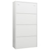 Armoire à casiers Blanc 90x40x180 cm Acier 624363624363