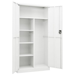 Armoire à casiers Blanc 90x40x180 cm Acier 624363624363