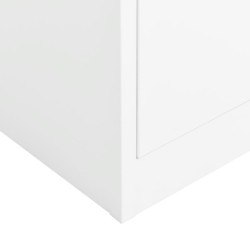 Armoire à casiers Blanc 90x40x180 cm Acier 624363624363