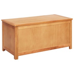 Boîte de rangement 90 x 45 x 45 cm Bois de chêne massif 624365624365