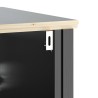 Meubles de salle de bain 3 pcs BERG noir bois de pin massif 624372624372