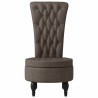 Fauteuil à pantoufle Gris foncé 56,5 x 70 x 110 cm Simili daim 624373624373
