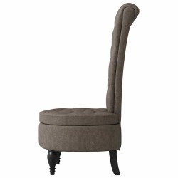 Fauteuil à pantoufle Gris foncé 56,5 x 70 x 110 cm Simili daim 624373624373