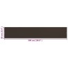 Écran de balcon Marron 90x500 cm PEHD 624378624378