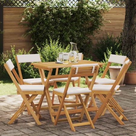 Chaises de bistrot d'extérieur 6 pcs Crème blanc 624380624380