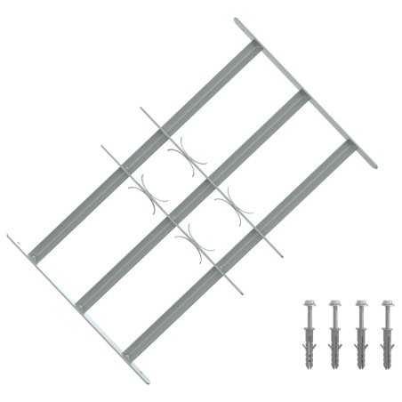 Grille de sécurité pour fenêtres avec 3 barres transversales 624383624383