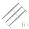 Grille de sécurité pour fenêtres avec 3 barres transversales 624383624383