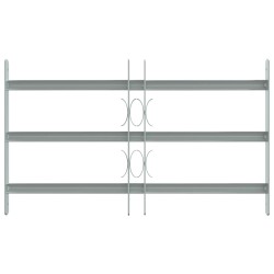 Grille de sécurité pour fenêtres avec 3 barres transversales 624383624383