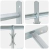 Grille de sécurité pour fenêtres avec 3 barres transversales 624383624383