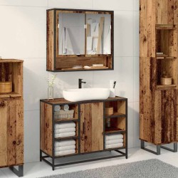 Étagère Murale avec étagère Bois ancien 65 x 20 x 60 cm 624385624385