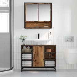 Étagère Murale avec étagère Bois ancien 65 x 20 x 60 cm 624385624385