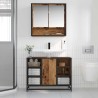 Étagère Murale avec étagère Bois ancien 65 x 20 x 60 cm 624385624385