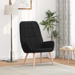 Fauteuil relaxant en tissu noir 624388624388