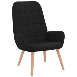 Fauteuil relaxant en tissu noir 624388624388