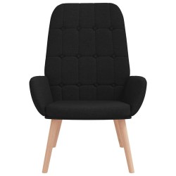 Fauteuil relaxant en tissu noir 624388624388
