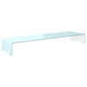 Meuble TV/Support pour moniteur 110x30x13 cm verre vert 624392624392