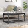 Table basse Gris 110x55x45 cm Bois massif de pin 624395624395