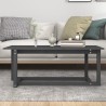 Table basse Gris 110x55x45 cm Bois massif de pin 624395624395