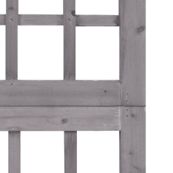 Cloison de séparation à 5 panneaux Bois de pin Gris 201,5x180cm 624396624396