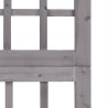 Cloison de séparation à 5 panneaux Bois de pin Gris 201,5x180cm 624396624396
