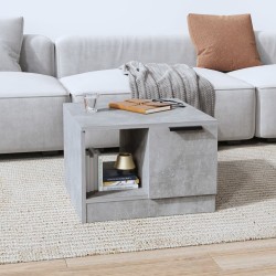 Table basse gris béton 50x50x36 cm bois d'ingénierie 624399624399