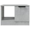 Table basse gris béton 50x50x36 cm bois d'ingénierie 624399624399