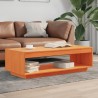 Table basse cire marron 110x50x33,5 cm bois massif de pin 624401624401
