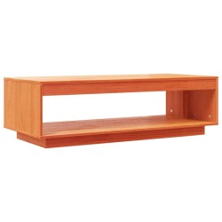Table basse cire marron 110x50x33,5 cm bois massif de pin 624401624401