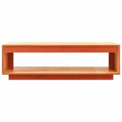 Table basse cire marron 110x50x33,5 cm bois massif de pin 624401624401