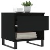 Tables basses 2 pcs noir 50x46x50 cm bois d'ingénierie 624404624404