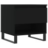 Tables basses 2 pcs noir 50x46x50 cm bois d'ingénierie 624404624404