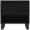 Tables basses 2 pcs noir 50x46x50 cm bois d'ingénierie 624404624404