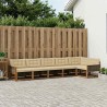 Ensemble de canapés d'extérieur 6 pcs Naturel et Beige 624406624406