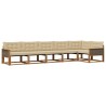 Ensemble de canapés d'extérieur 6 pcs Naturel et Beige 624406624406