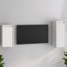 Meubles TV 2 pcs Blanc Bois massif de pin 624409624409