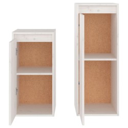 Meubles TV 2 pcs Blanc Bois massif de pin 624409624409