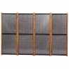 Cloison de séparation 4 panneaux Noir 280x180 cm 624411624411