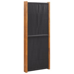 Cloison de séparation 4 panneaux Noir 280x180 cm 624411624411