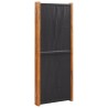 Cloison de séparation 4 panneaux Noir 280x180 cm 624411624411