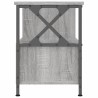 Meuble TV sonoma gris 90x33x45 cm bois d'ingénierie et fer 624417624417