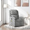 Fauteuil de massage inclinable en tissu gris clair 624427624427