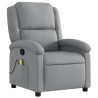 Fauteuil de massage inclinable en tissu gris clair 624427624427