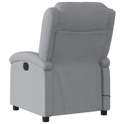 Fauteuil de massage inclinable en tissu gris clair 624427624427