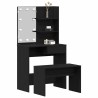 Ensemble de table de maquillage LED 2 pcs Chêne noir 624429624429
